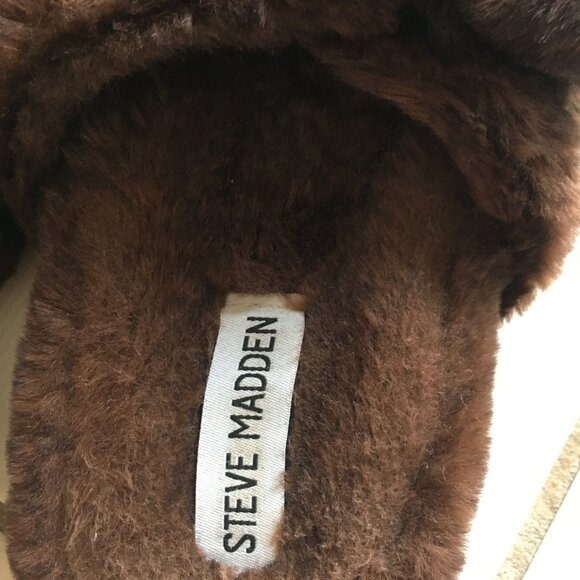 Steve Madden Staycation Dark Brown Slippers Size 6M - Picture 3 of 5